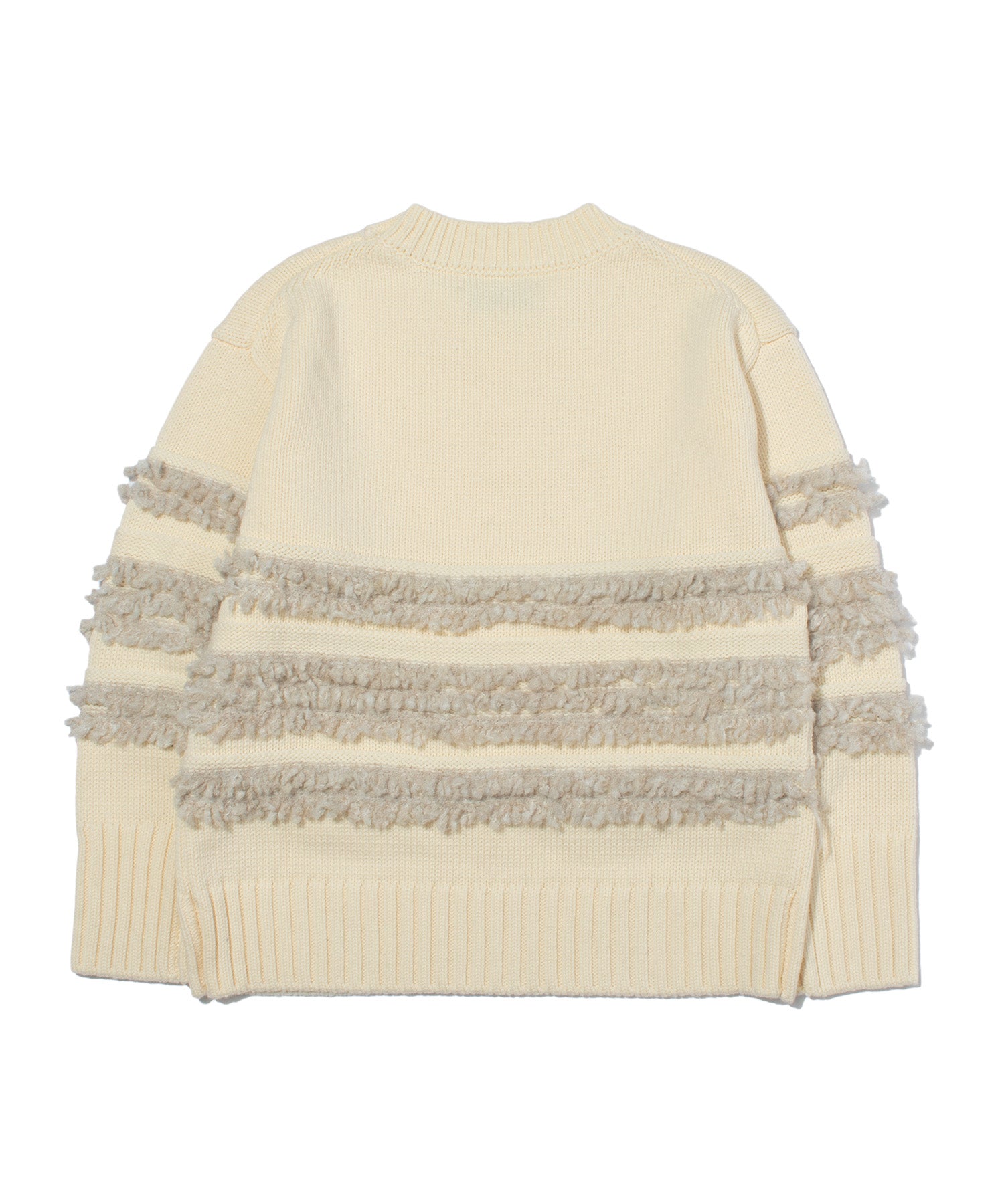 F/CE. / DUAL TEXTURE SHIFTED LINES KNIT