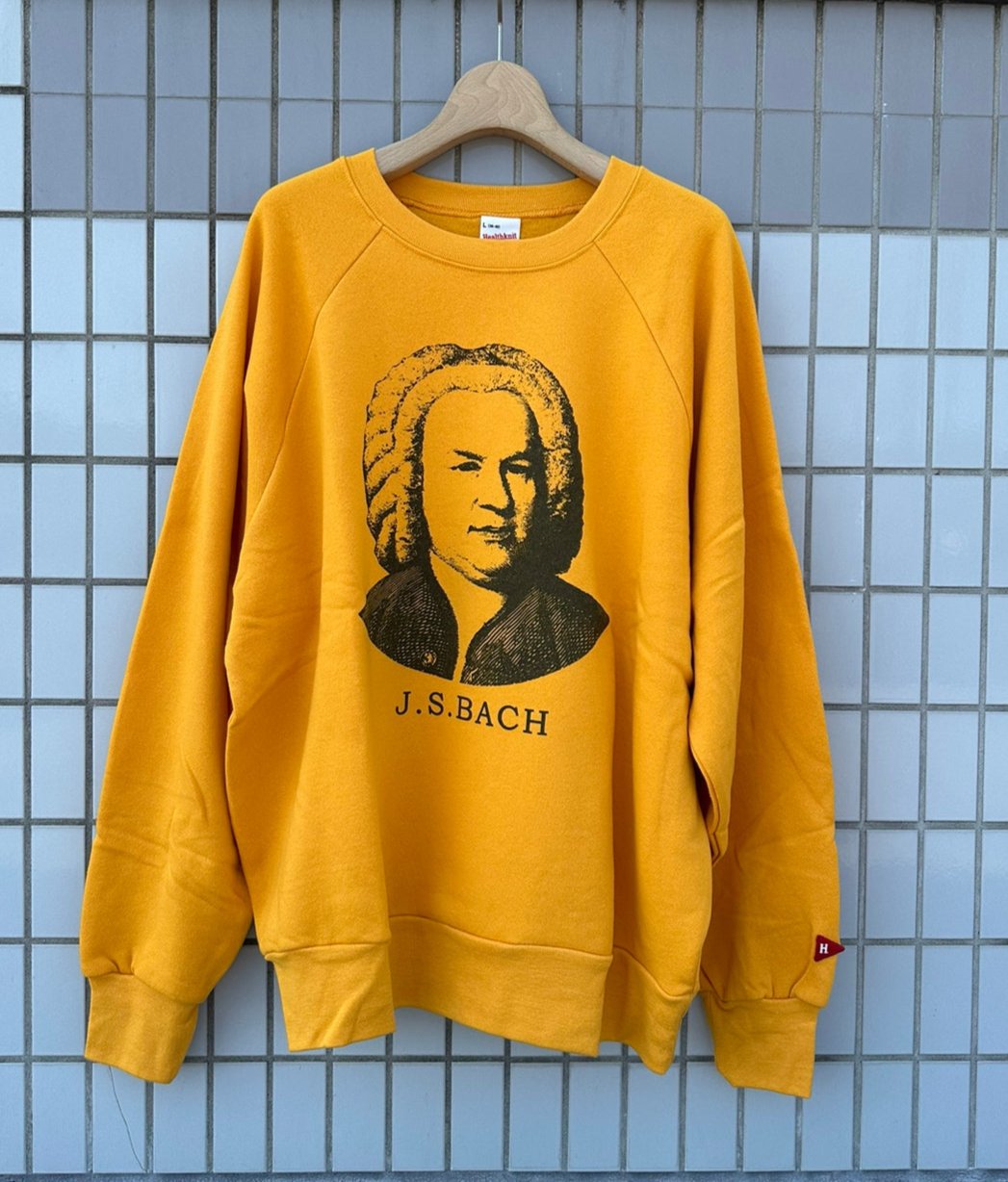 Healthknit / Classic sweat crew L/S Bach print