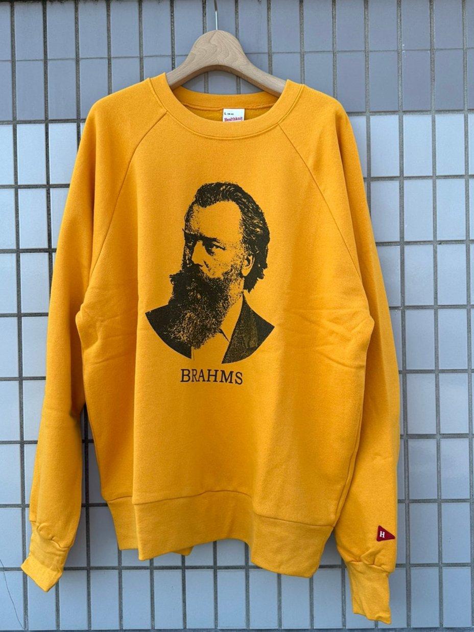 Healthknit / Classic sweat crew L/S Brahms print