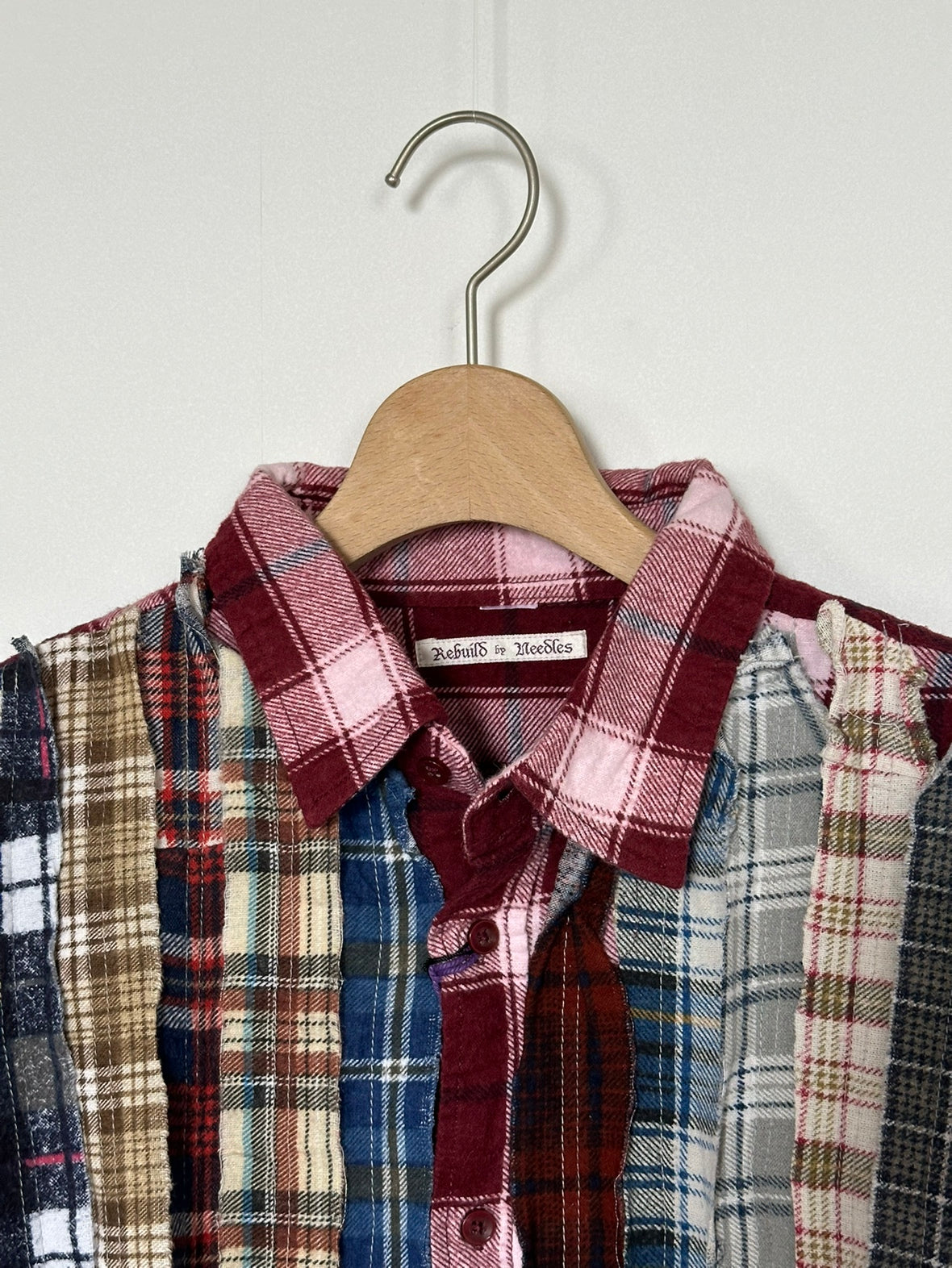 Needles / Flannel Shirt ->Ribbon Wide Shirt