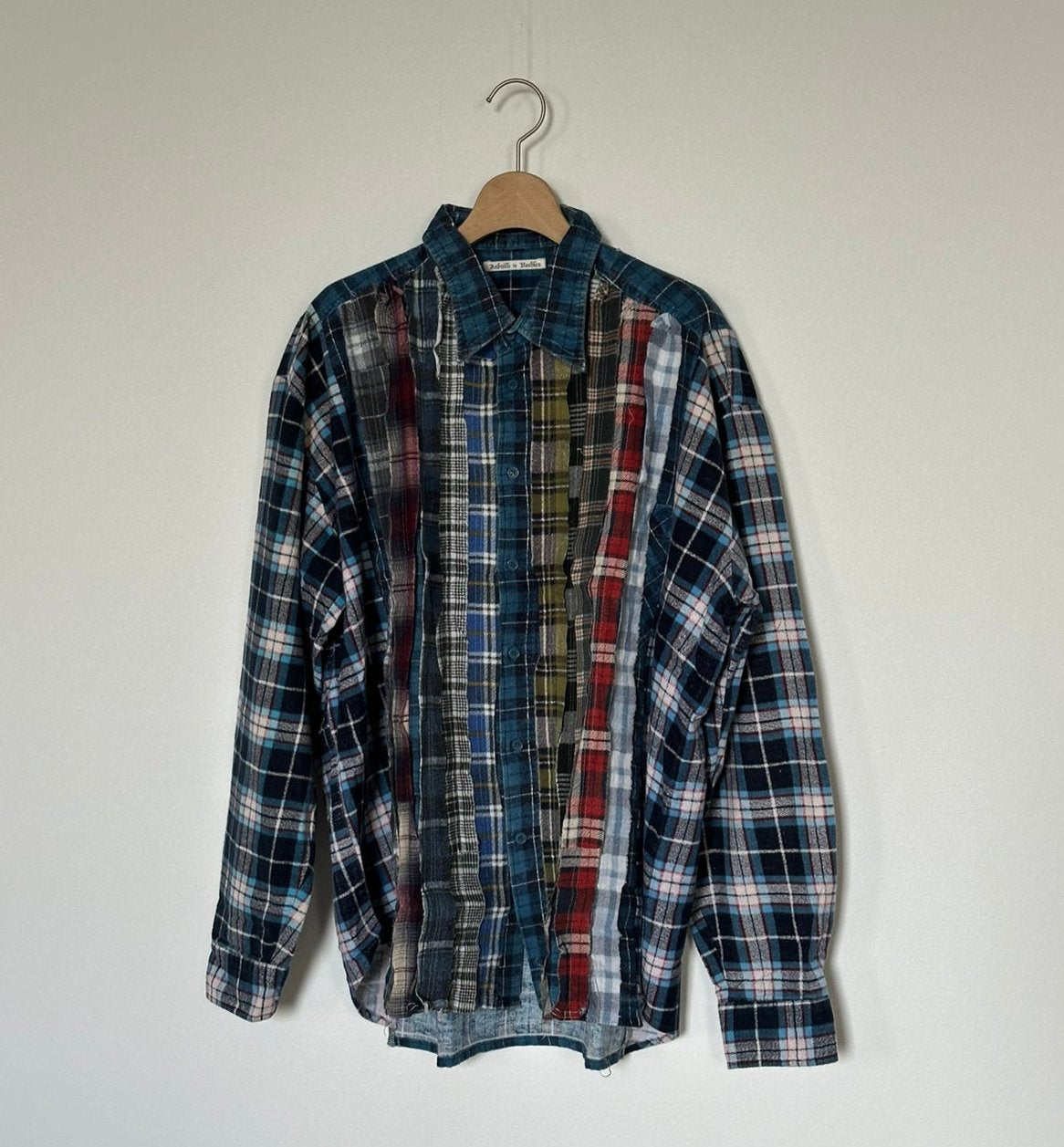 Needles / Flannel Shirt ->Ribbon Wide Shirt