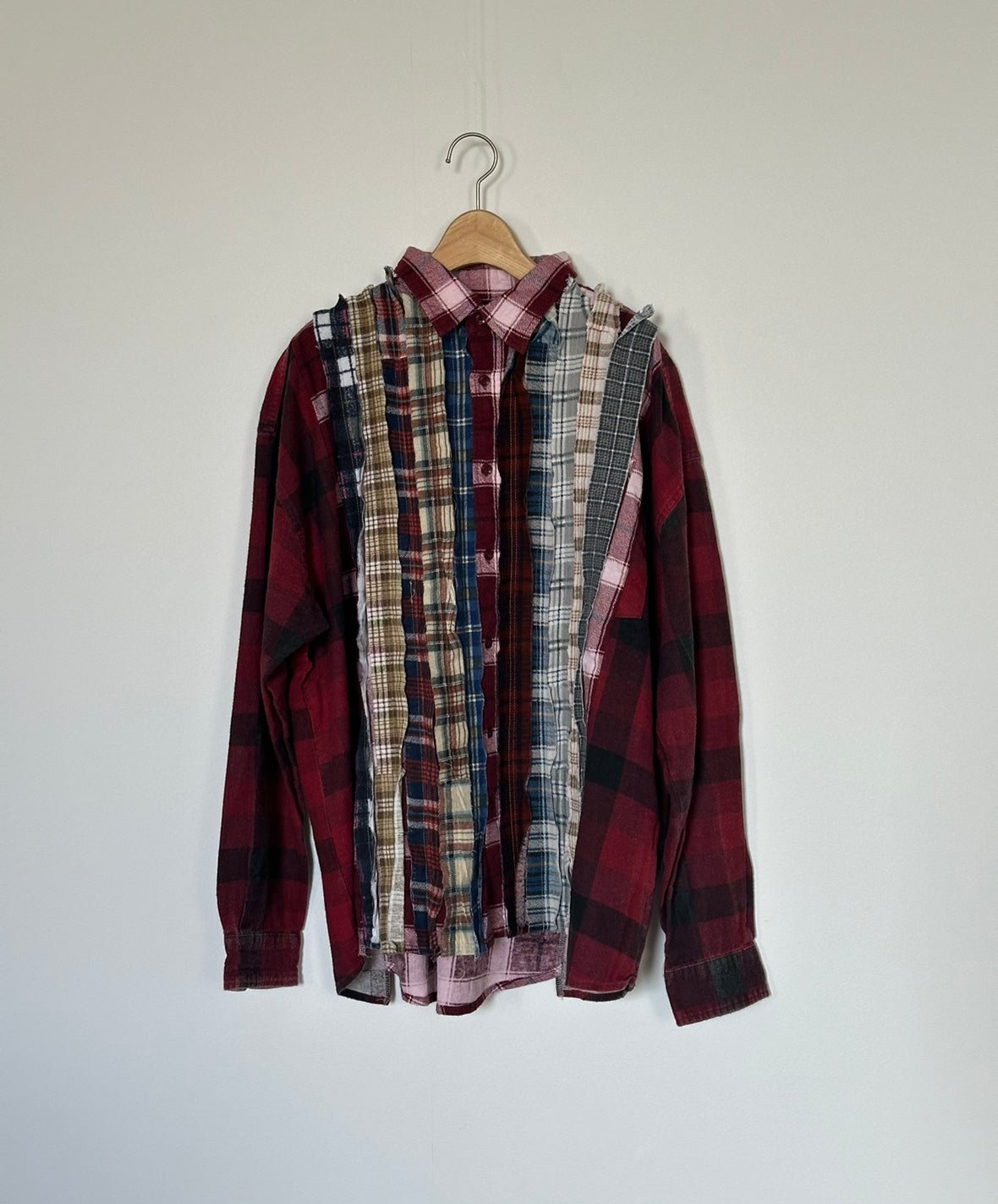 Needles / Flannel Shirt ->Ribbon Wide Shirt