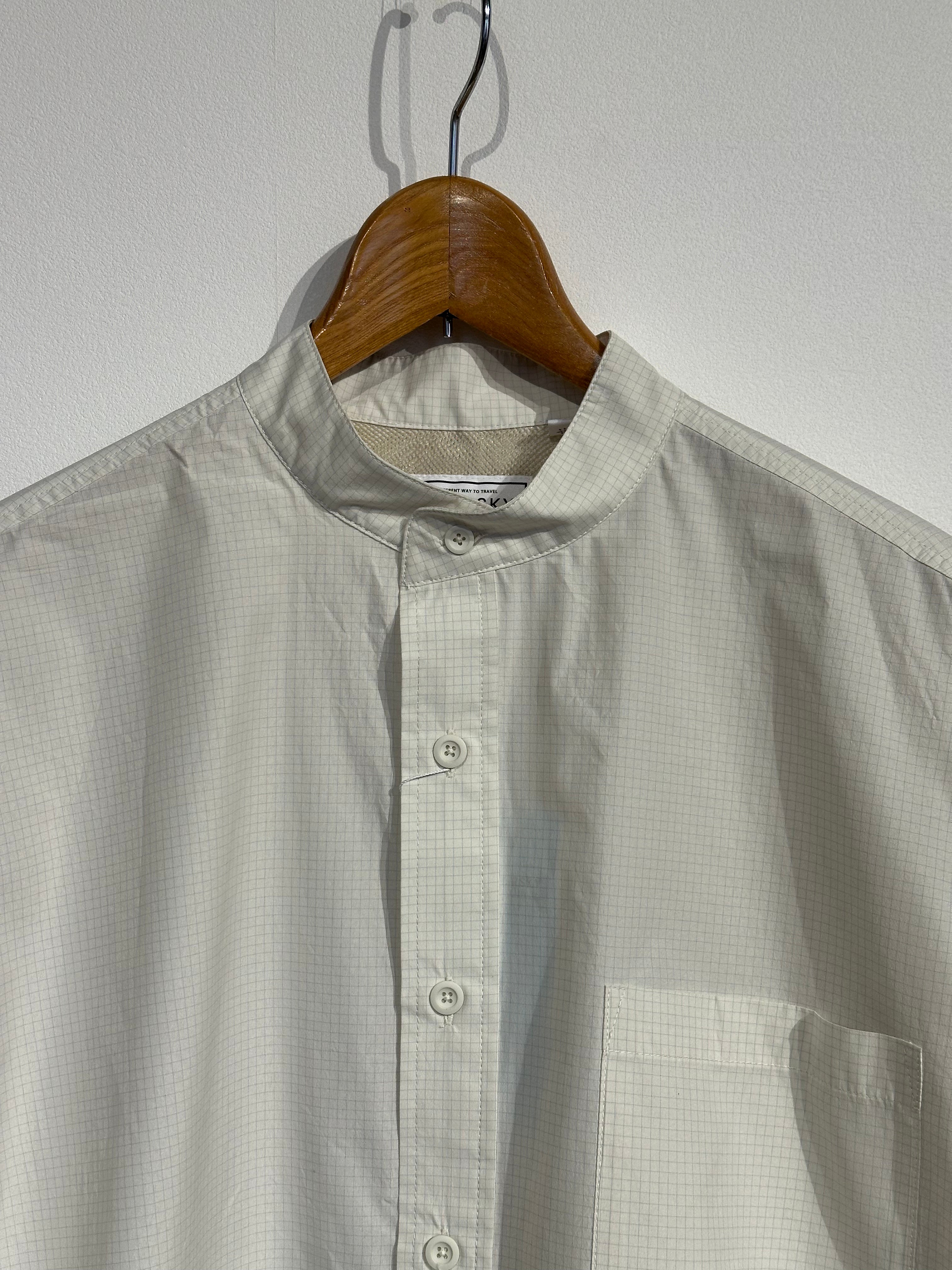 PAPERSKY / MAGAZINE CHECK LONG BIG SHIRT