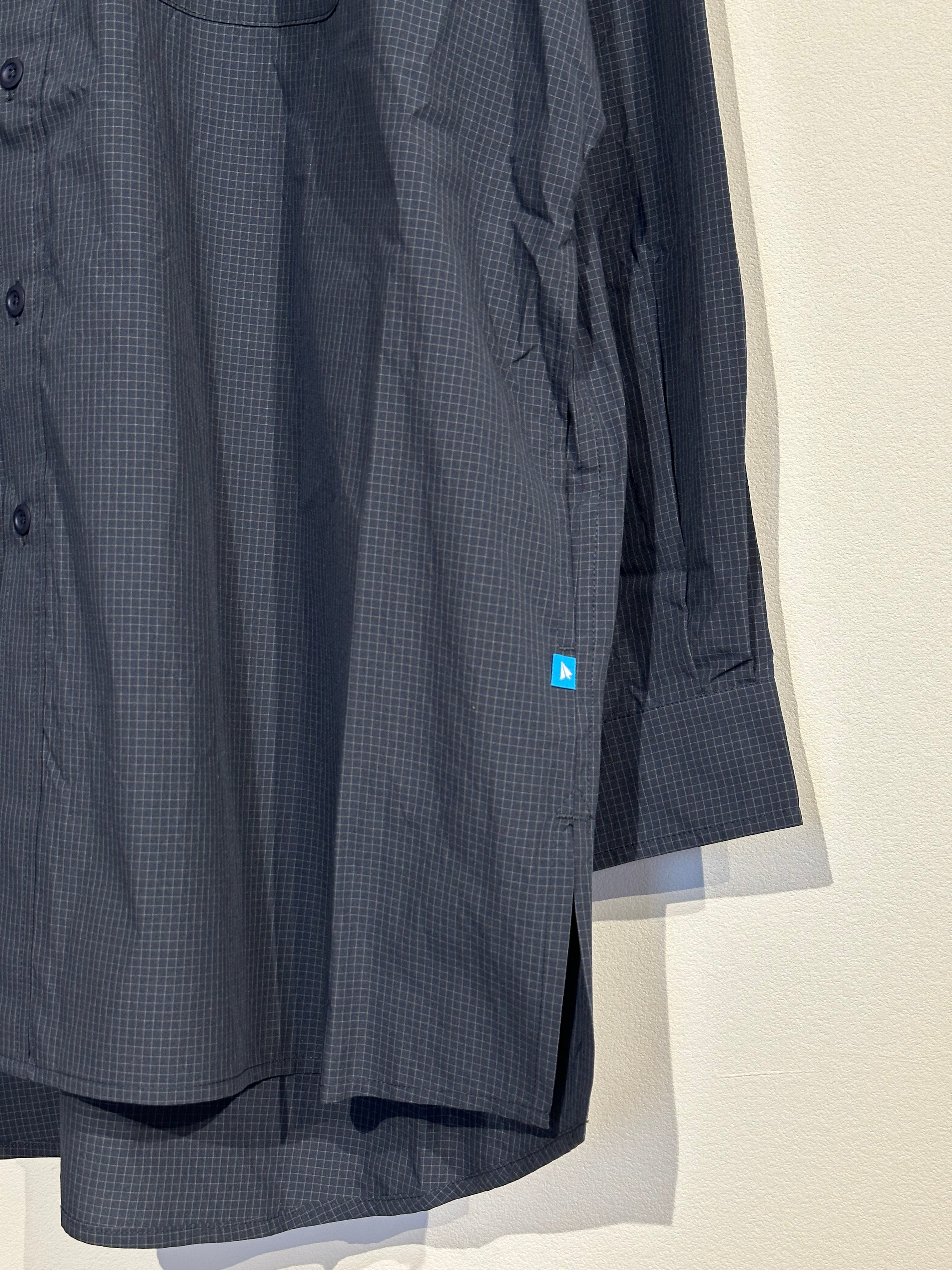 PAPERSKY / MAGAZINE CHECK LONG BIG SHIRT