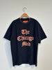 UNIVERSAL OVERALL / OE LOGO PRINT TEE CHEMCIALWASH