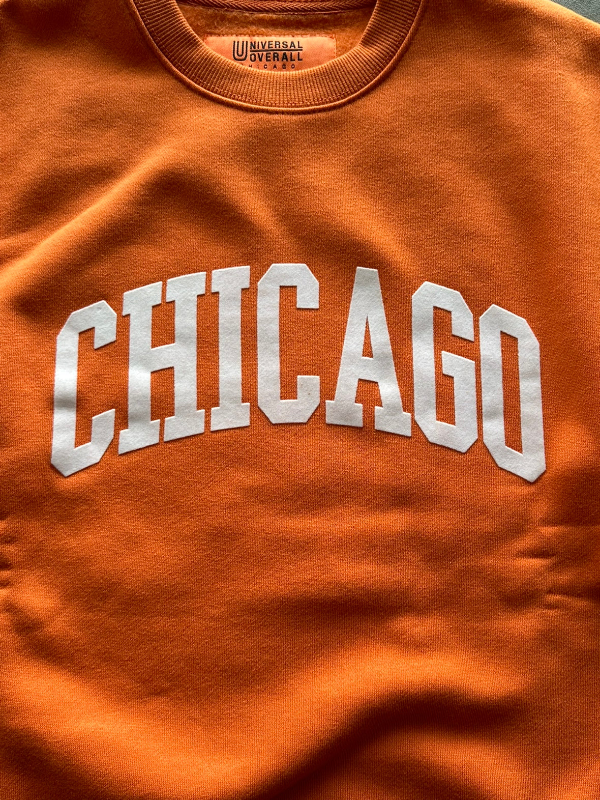 UNIVERSAL OVERALL / SWEAT SHIRTS CHICAGO FLOCKY PRINT