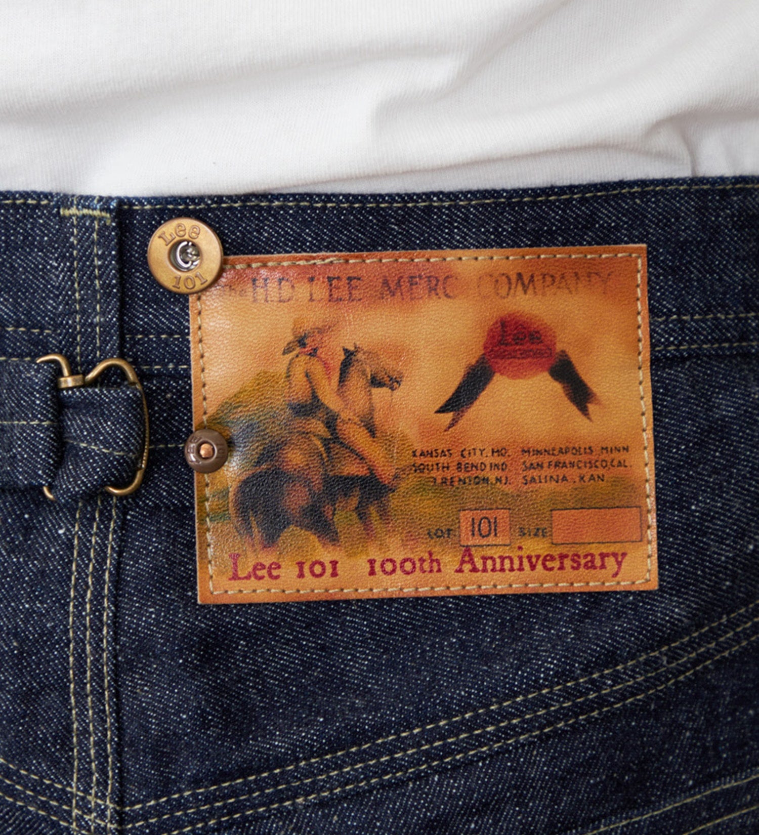 LEE / 【101 100周年】101COWBOY STRAIGHT/カウボーイ ストレートデニムパンツ 100