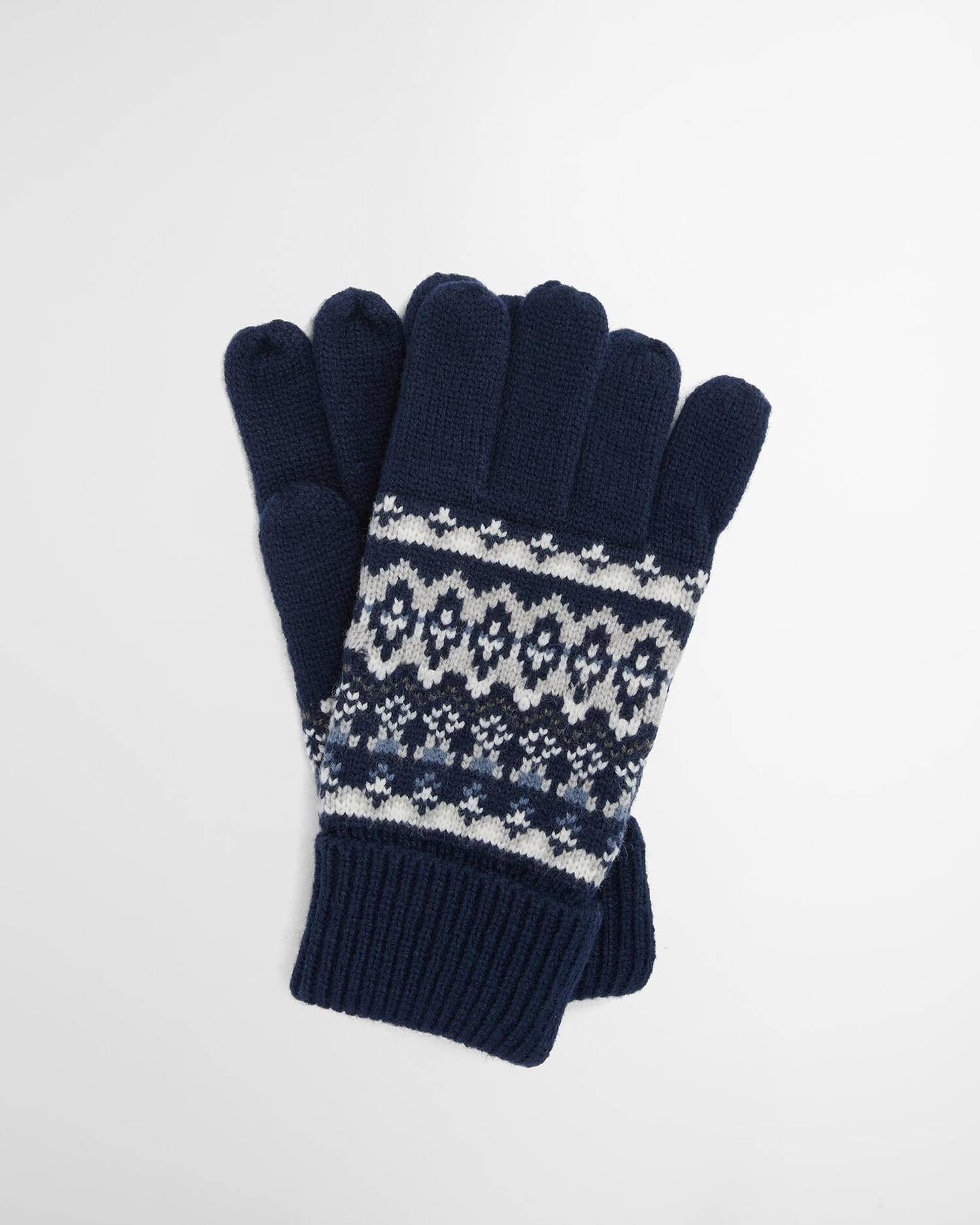 Barbour / barbour marlow fair isle knitted gloves