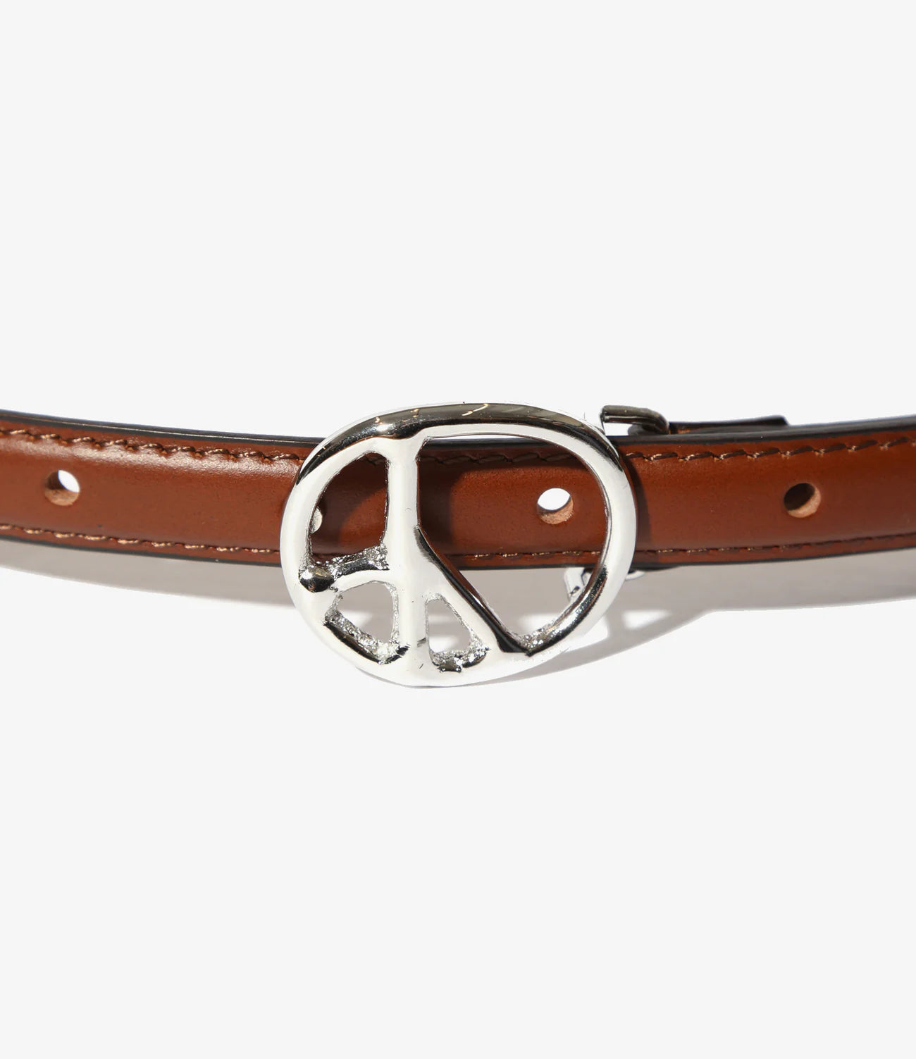 Needles / Peace Buckle Narrow Belt - Steer Lthr.