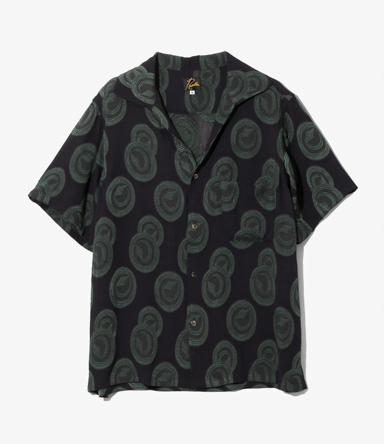 Needles / Italian Collar S/S Shirt - R/PE Ring Cut Jq