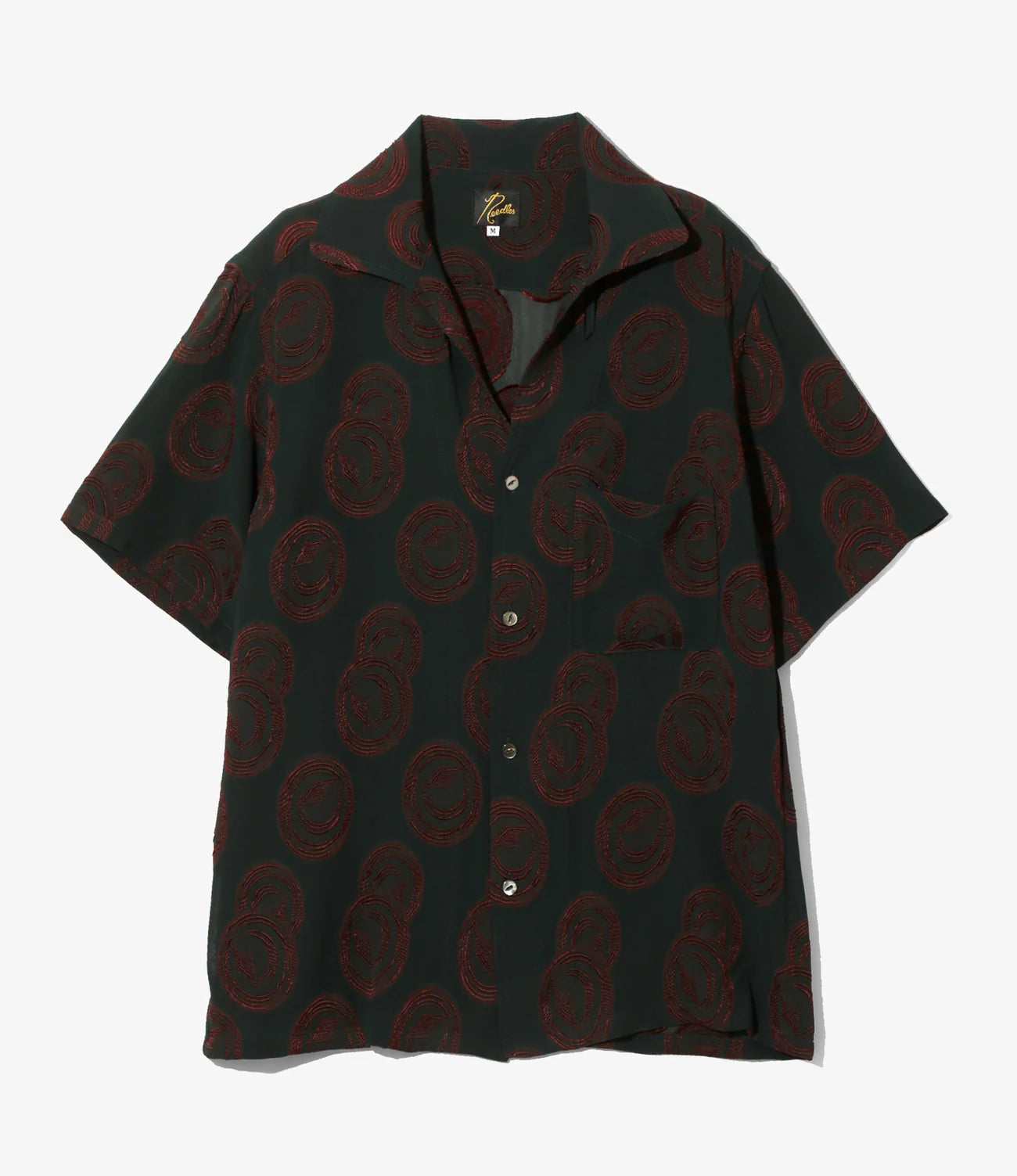 Needles / Italian Collar S/S Shirt - R/PE Ring Cut Jq