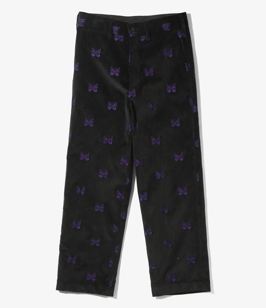 Needles / Straight Trouser-Papillon Emb. Corduroy