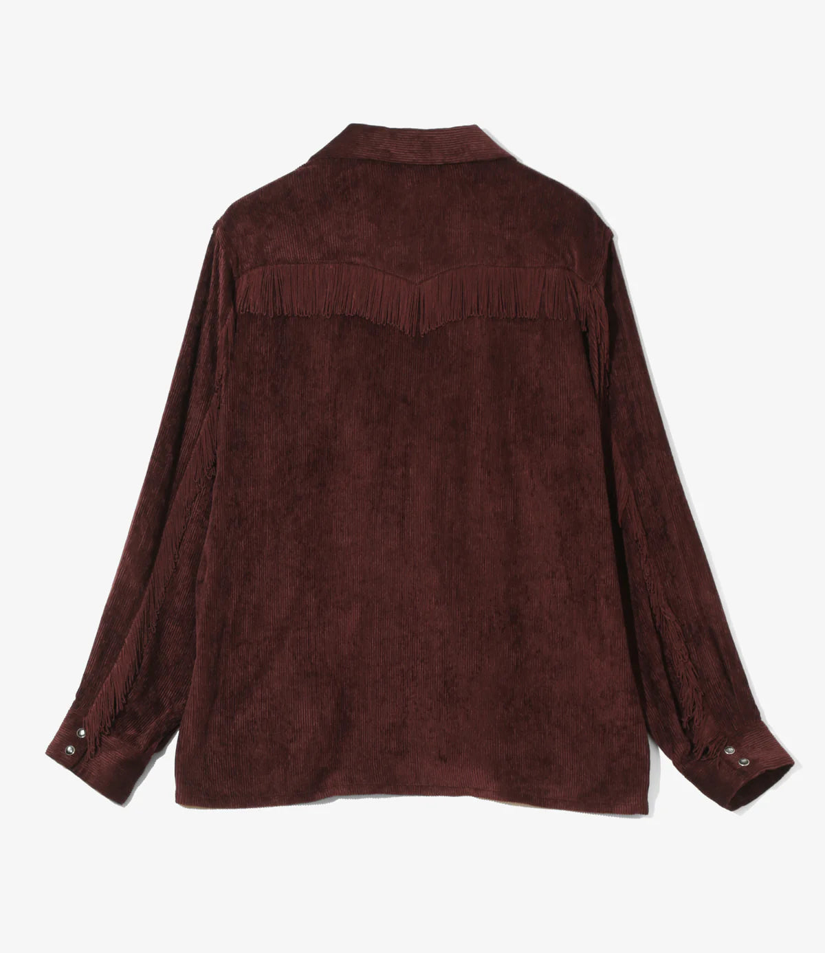 Needles / Fringe Open Collar Shirt-Rayon Corduroy