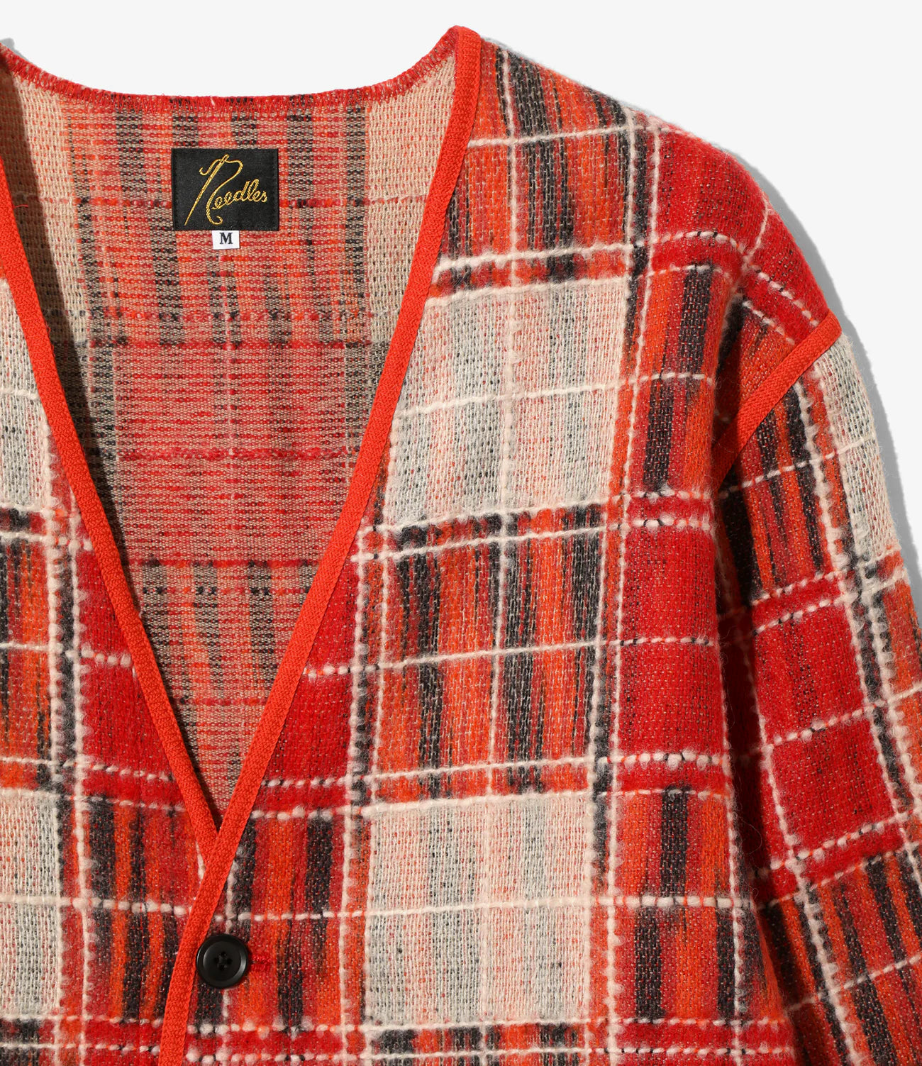 Needles / Fringe Cardigan-Wool Plaid