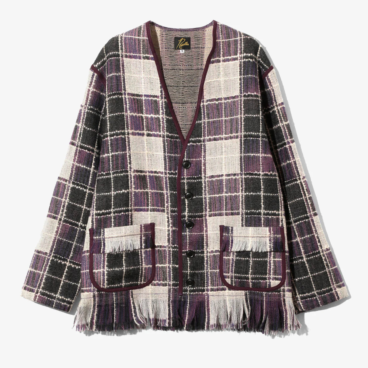 Needles / Fringe Cardigan-Wool Plaid – NorMo Ayase Garage