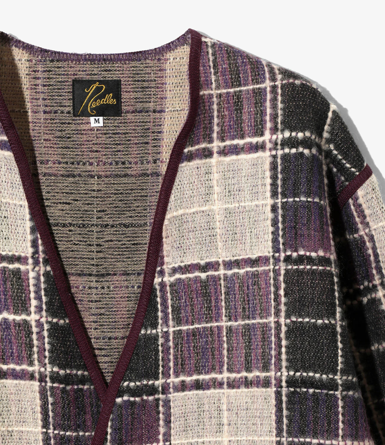 Needles / Fringe Cardigan-Wool Plaid