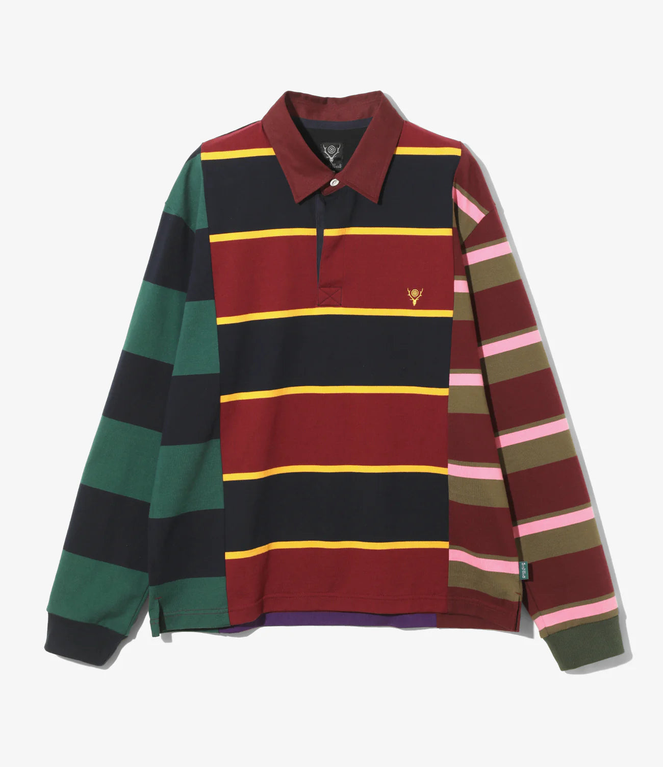 South2west8 / Rugger Shirt - Cotton Plainstitch / Crazy Pattern A