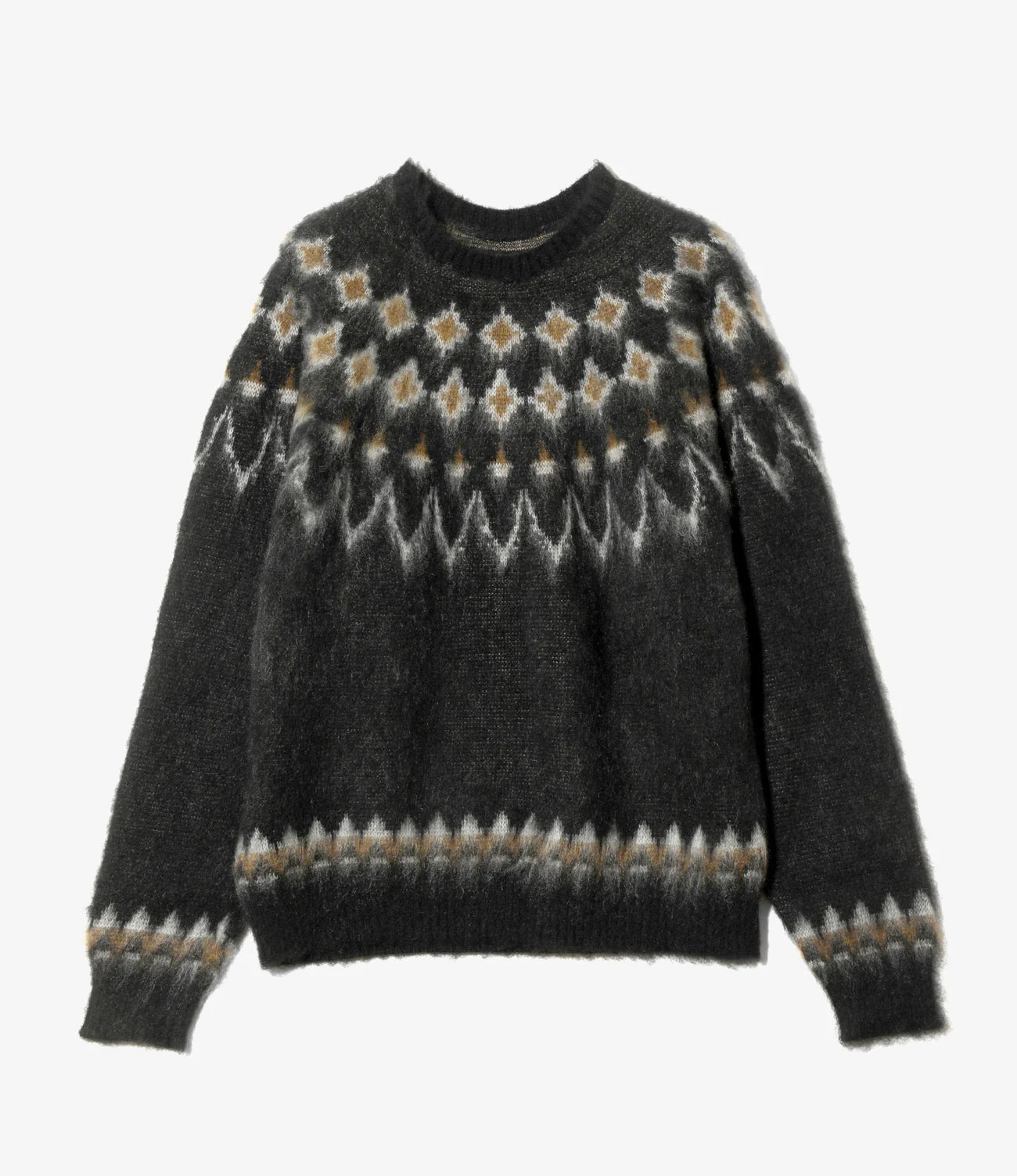 South2west8 / Mohair Crew Neck Sweater - Nordic Skull