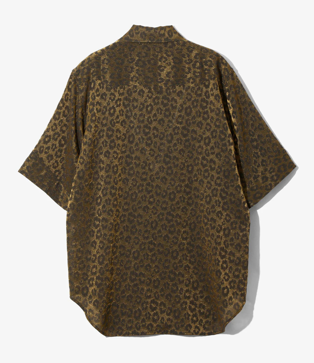 Needles / S/S Western Shirt - Rayon Leopard Jacquard
