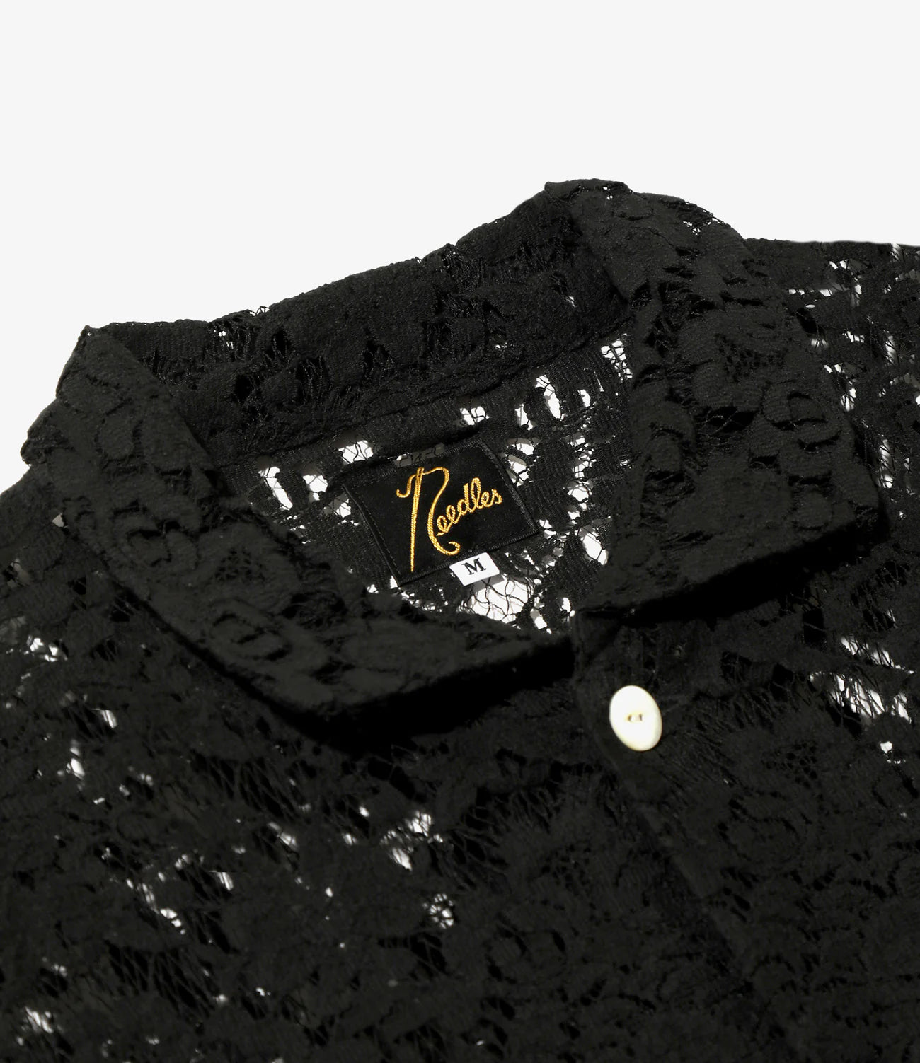 Needles / Widespread Collar Shirt - Raschel Lace