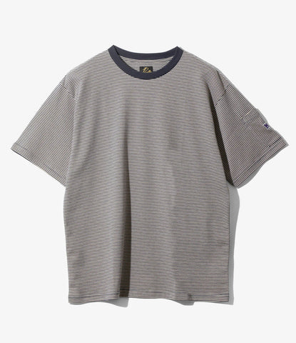 Needles / S/S Crew Neck Tee - Cotton Stripe Jersey