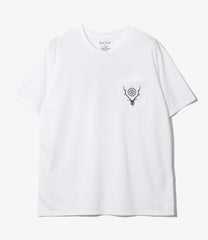 South2west8 / S/S Round Pocket Tee - Circle Horn