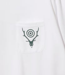South2west8 / S/S Round Pocket Tee - Circle Horn
