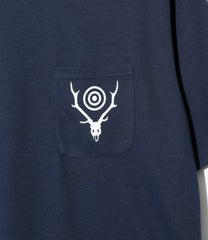 South2west8 / S/S Round Pocket Tee - Circle Horn