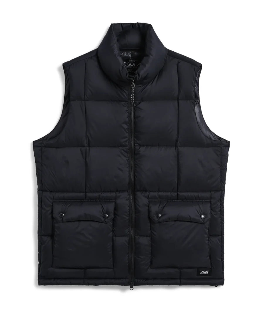 TAION / MOUNTAIN HI-NECK VOLUME DOWN VEST＜PACKABLE OUTER＞