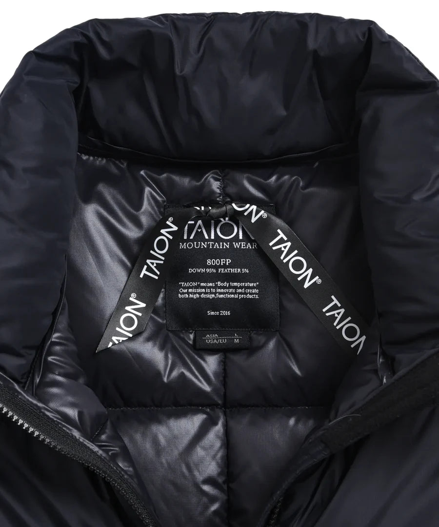 TAION / MOUNTAIN HI-NECK VOLUME DOWN VEST＜PACKABLE OUTER＞
