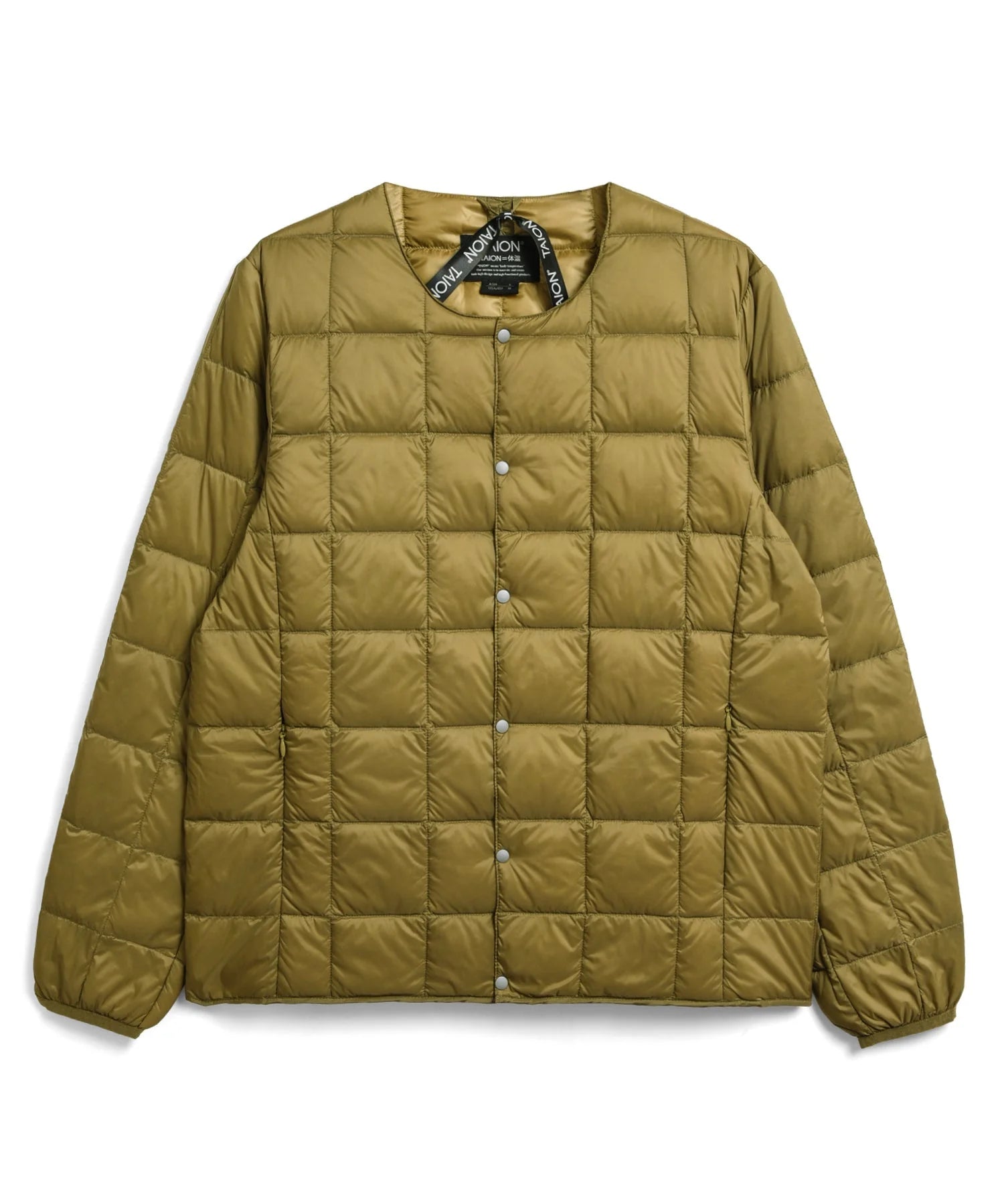 TAION / CREW NECK BOTTON INNER DOWN JKT