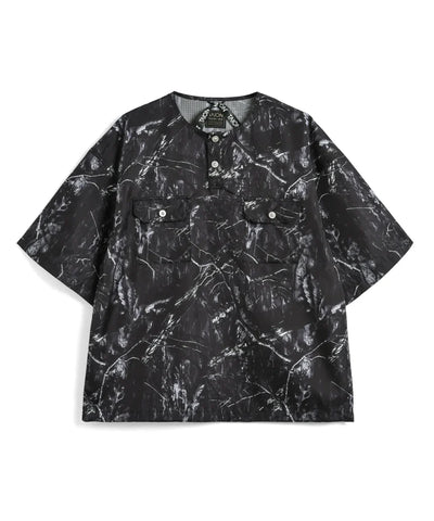 TAION / 【UNISEX】ノンダウン ミリタリー ヘンリーネック ハーフスリーブカットソー