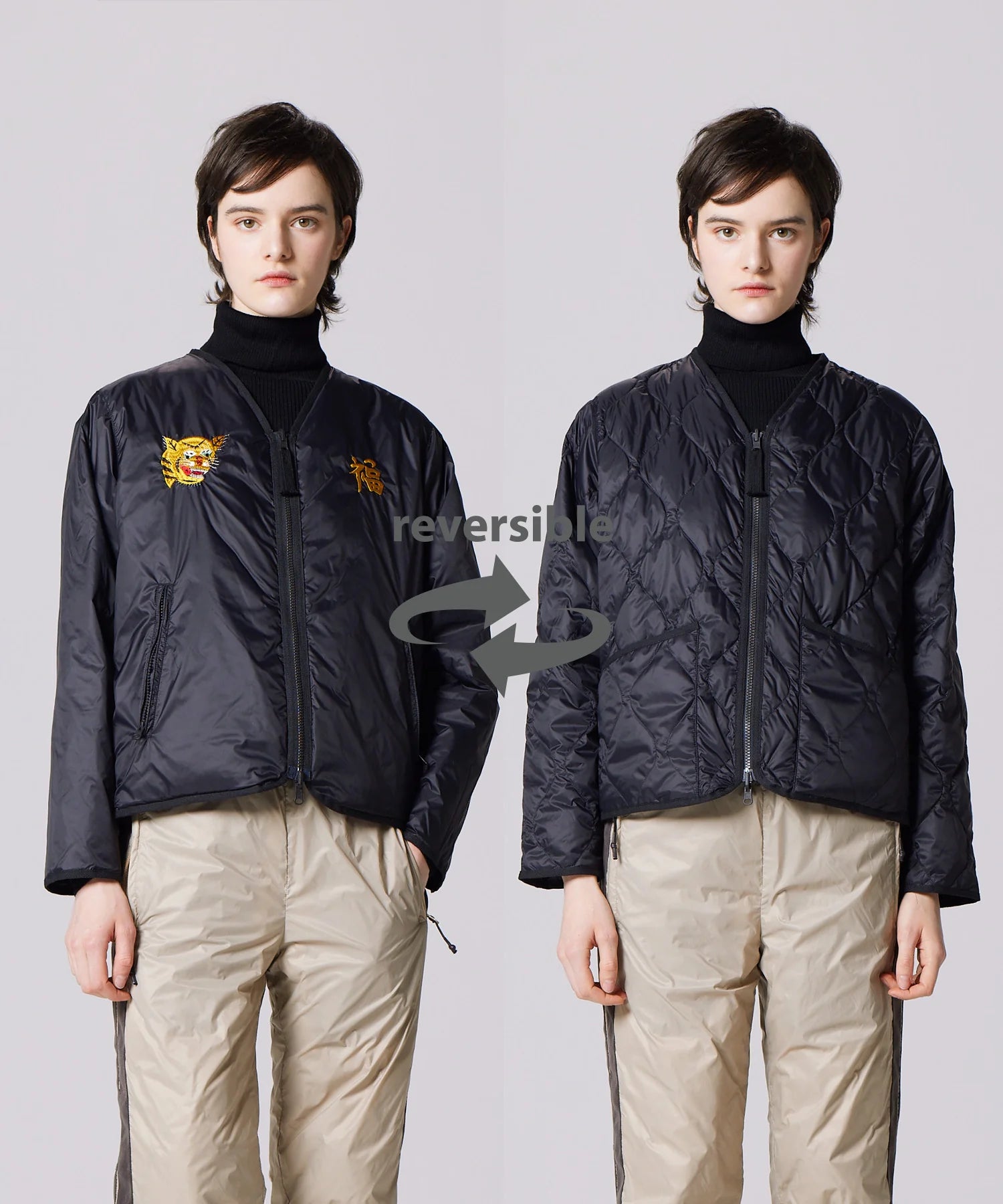 TAION / REVERSIBLE "VETJAN" DOWN JACKET