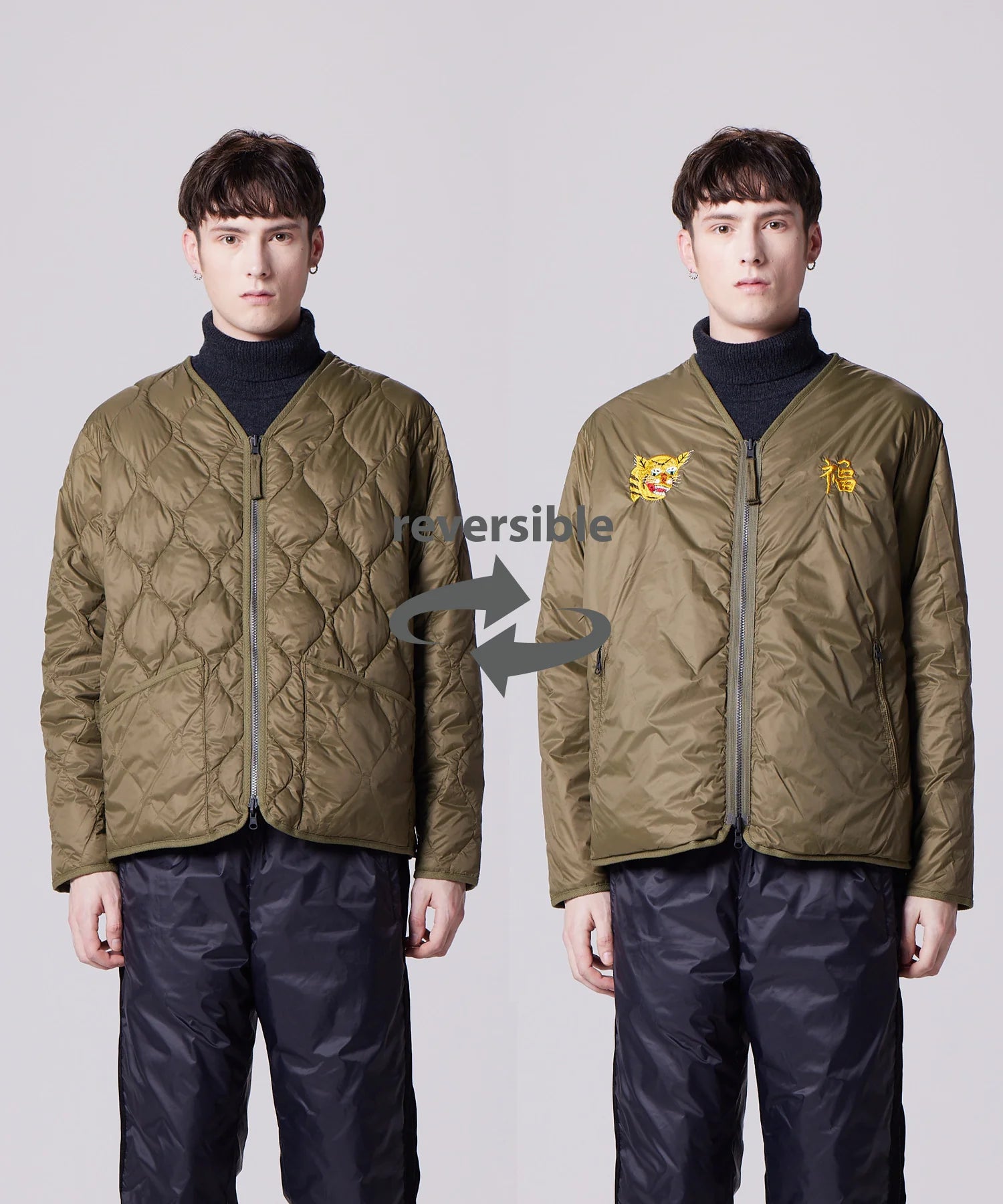 TAION / REVERSIBLE "VETJAN" DOWN JACKET