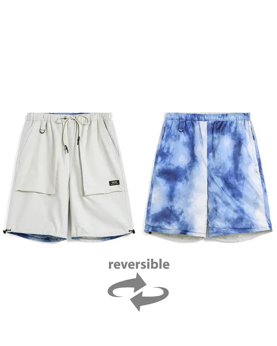 TAION / 【UNISEX】ノンダウン ミリタリー リバーシブルショートパンツ