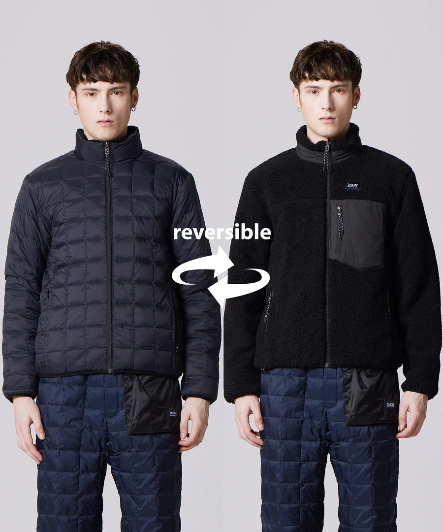 TAION / 【UNISEX】マウンテン リバーシブル ダウン×ボアジャケット(TAION-R102MB)
