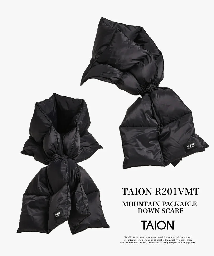 TAION / MOUNTAIN VOLUME DOWN SCARF