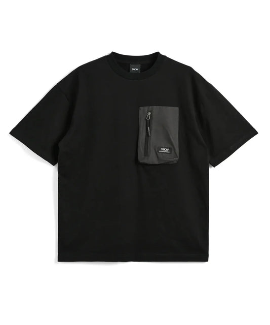 TAION / ノンダウン マウンテン クルーネックポケット Tシャツ