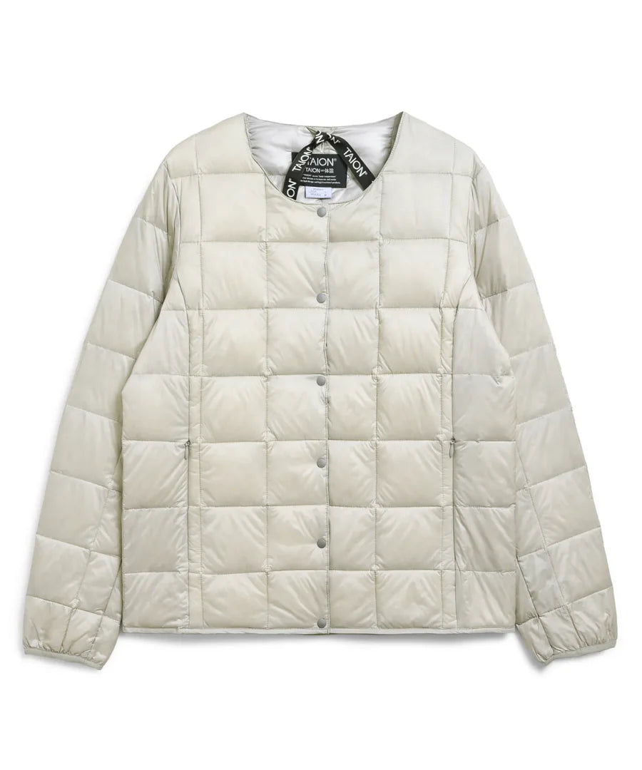 TAION / 【WOMEN】CREW NECK BUTTON DOWN JKT