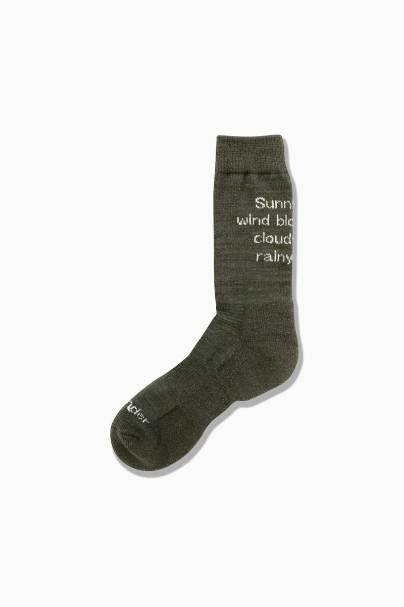 and wander / PE/CO pile socks