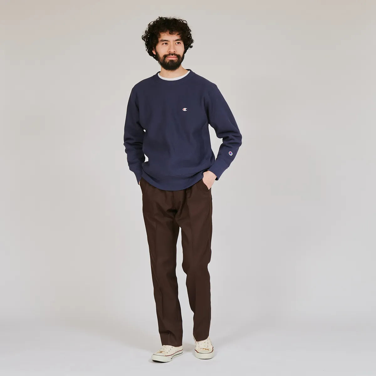 Champion / REVERSE WEAVE® CREW NECK SWEATSHIRT     Relax Fit