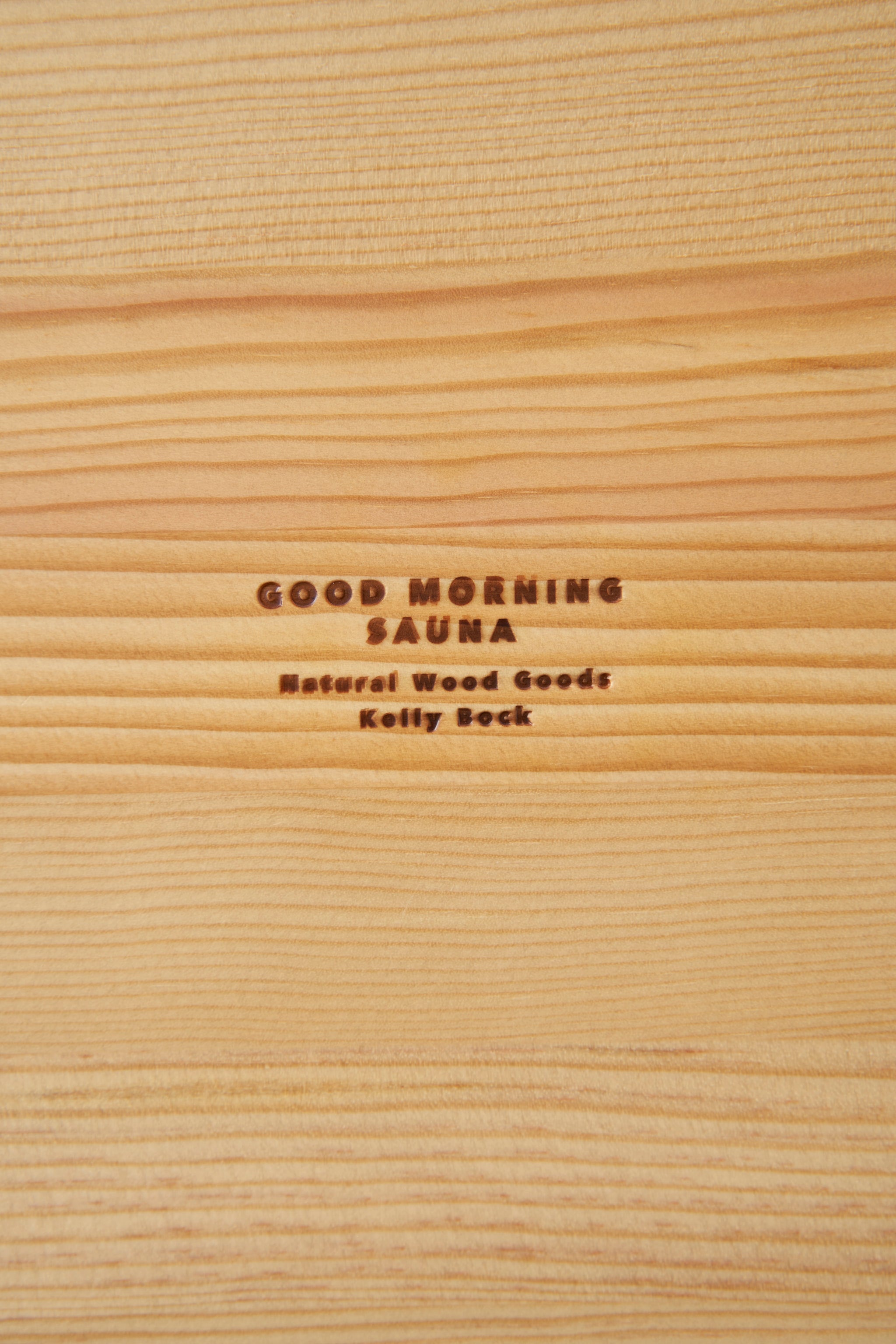 GOOD MORNING SAUNA / WOOD SAUNA PAD