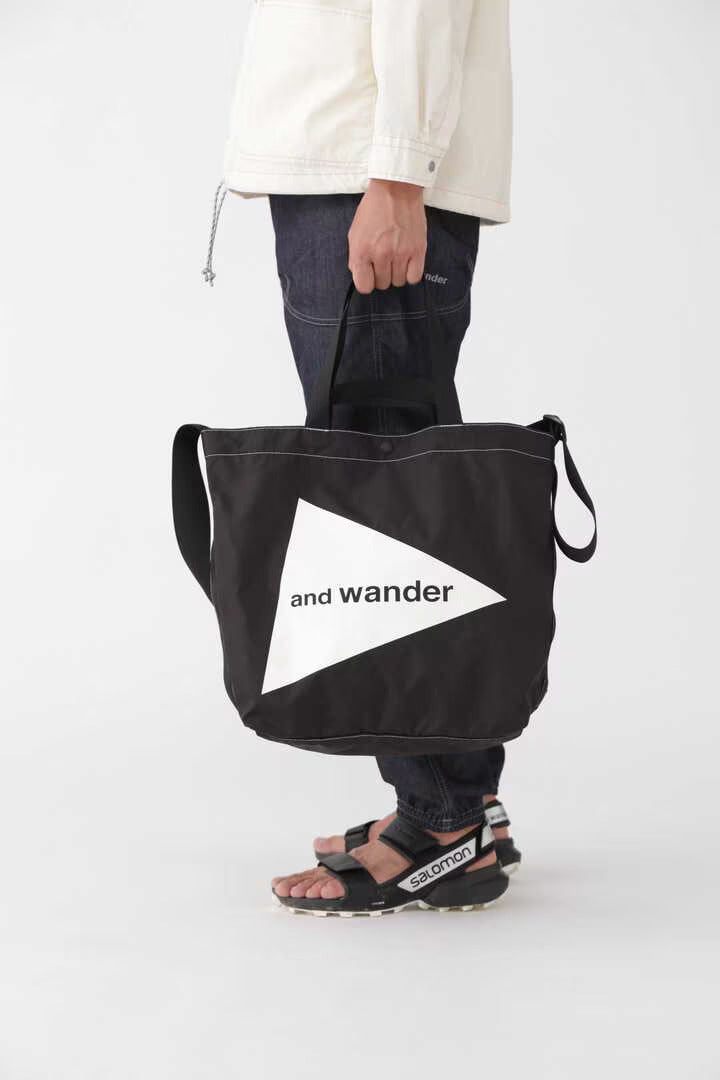andwander / CORDURA logo tote bag large